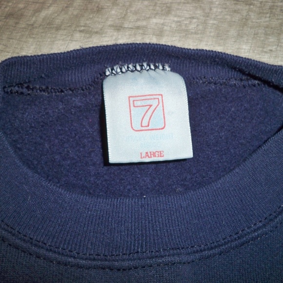 Vintage 1992 Dallas Cowboy NFL Blue Sweatshirt Big Logo Sweater Logo 7 Sz Large - Picture 4 of 9